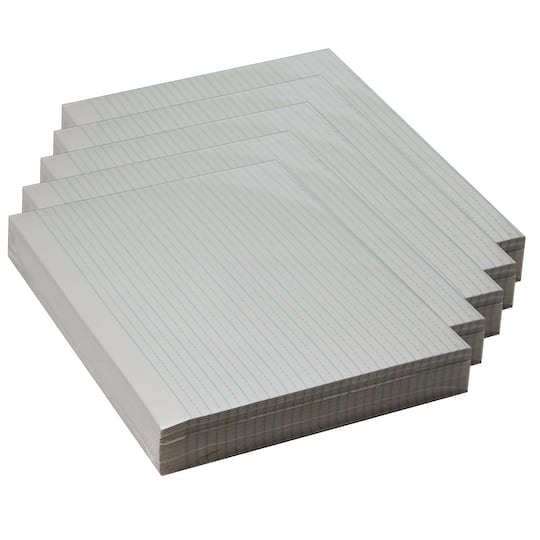 Pacon® Newsprint Alternate Dotted Handwriting Paper, 5 Packs of 500